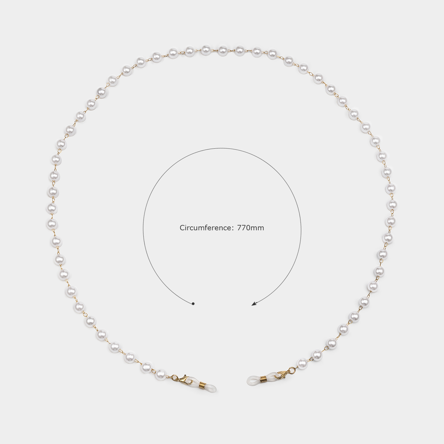 Chaînes de lunettes élégantes en or nacré2