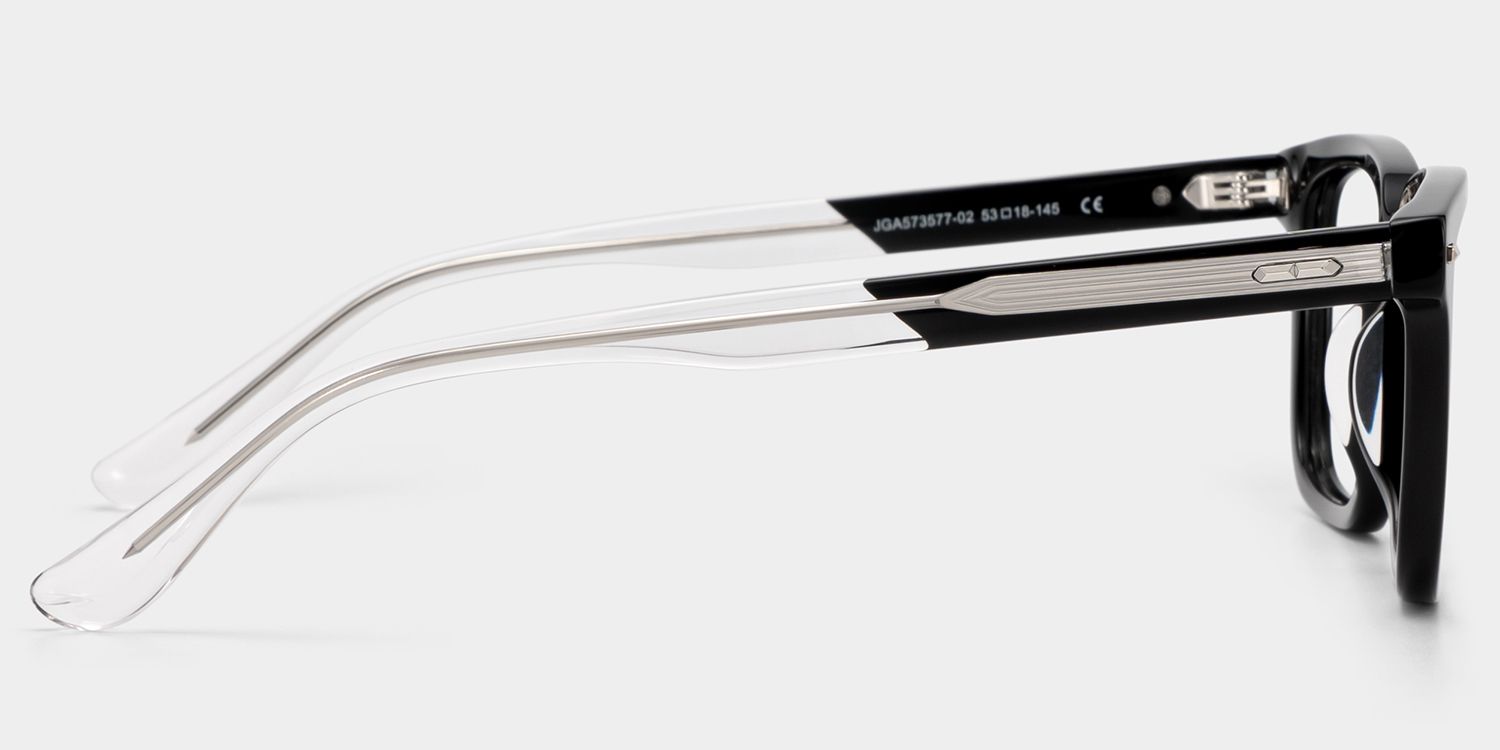 George Lunettes rectangulaires noires4