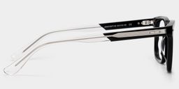 Lunettes rectangulaires noires4