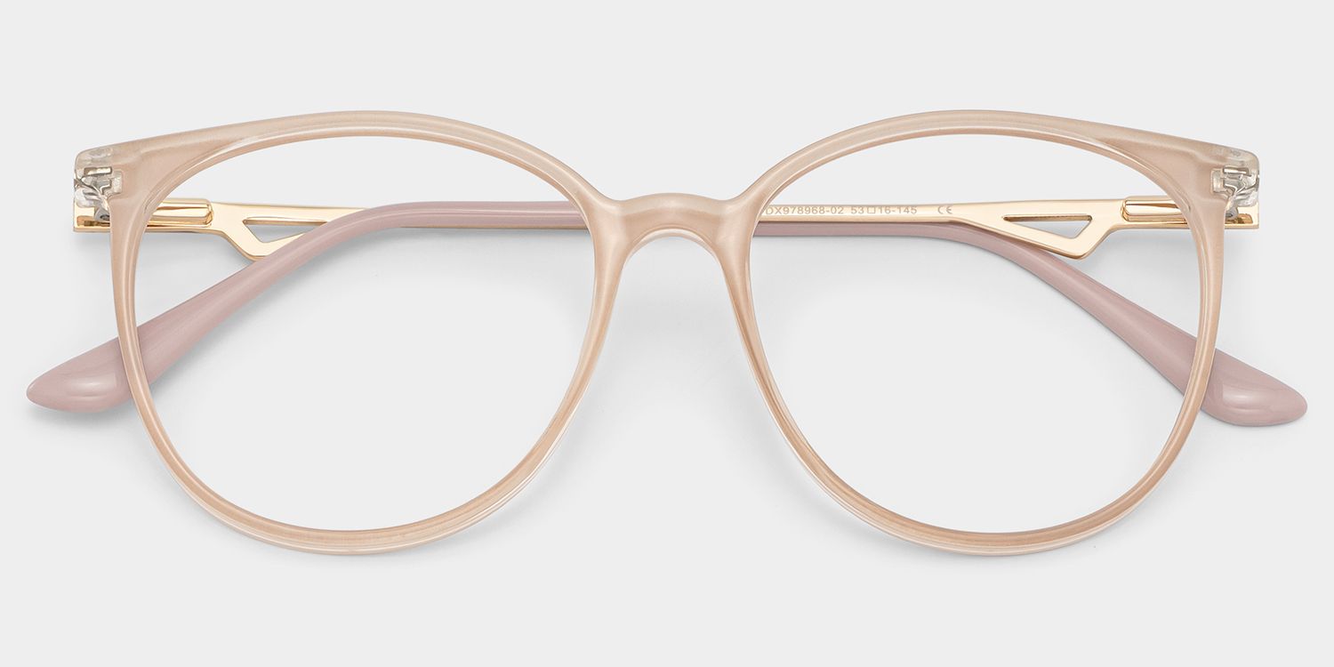 Lunettes rondes roses Chanty2