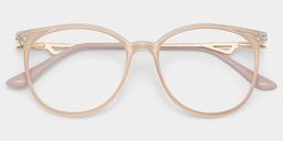 Lunettes rondes roses Chanty2