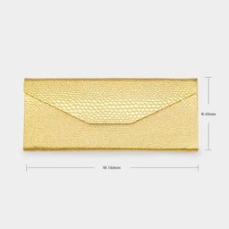 Étui à Lunettes Doré Portable1