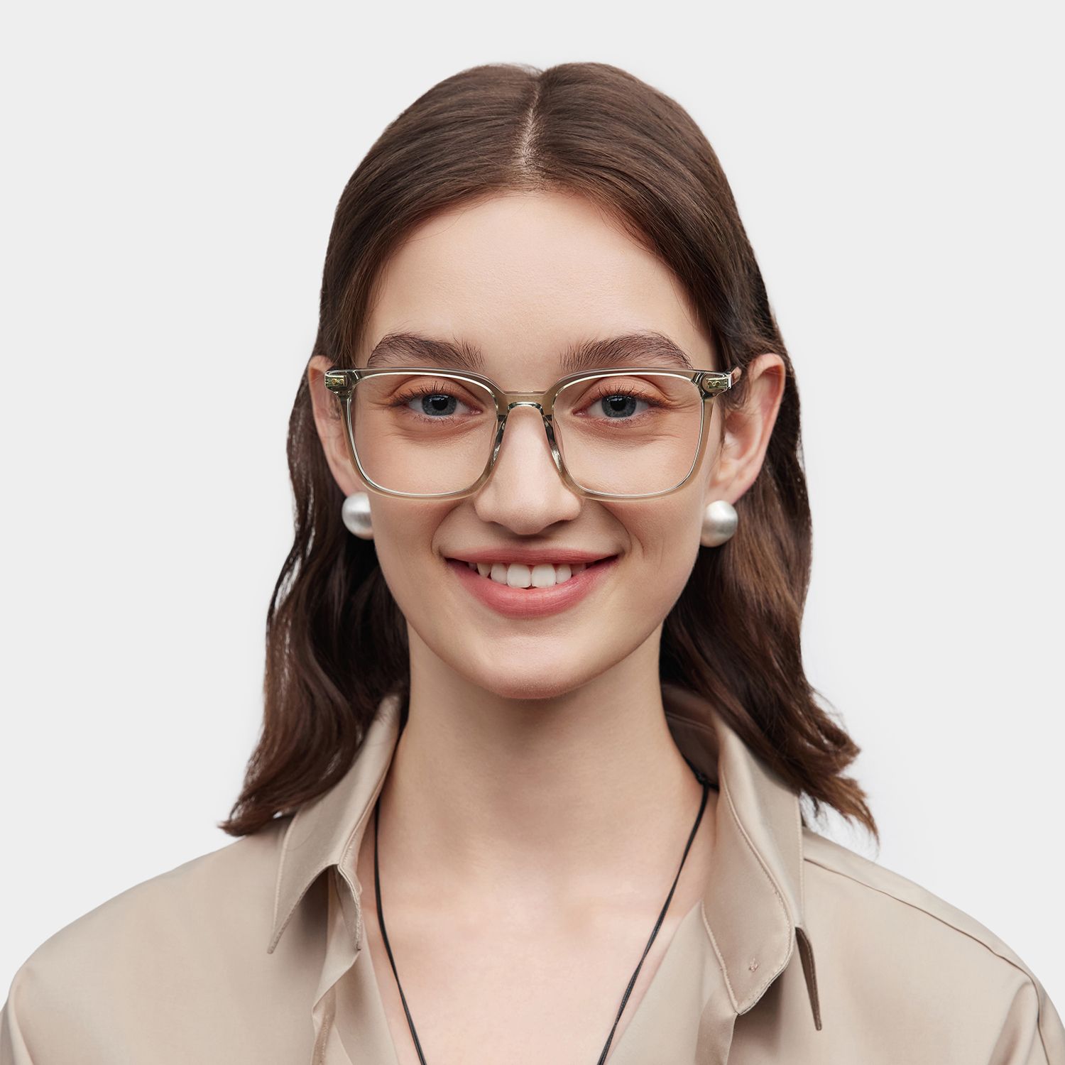Zoe Carré Vert Lunettes0