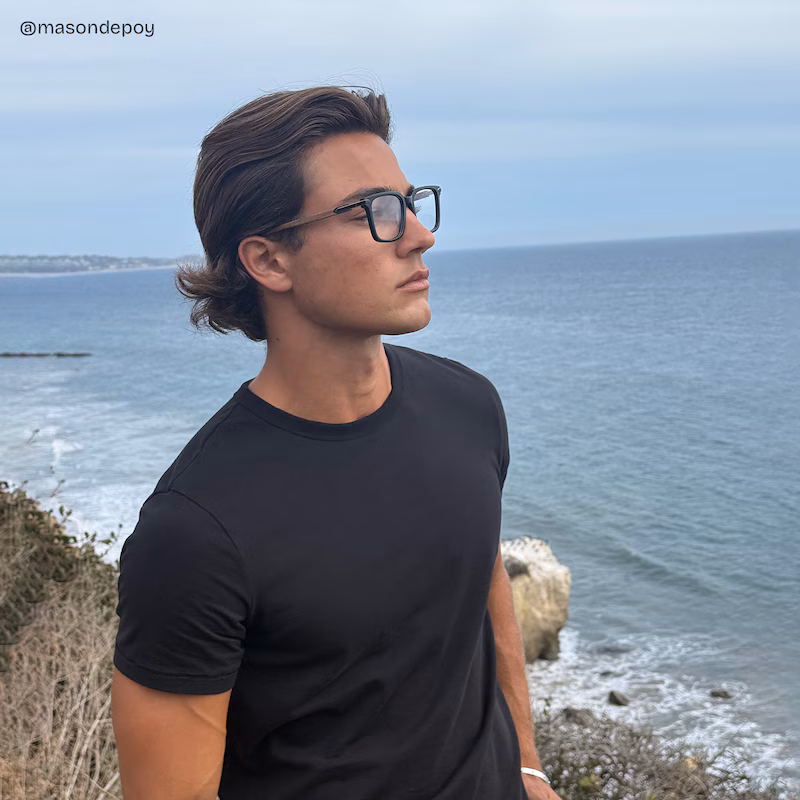 Noah Rectangulaire Noir Lunettes7