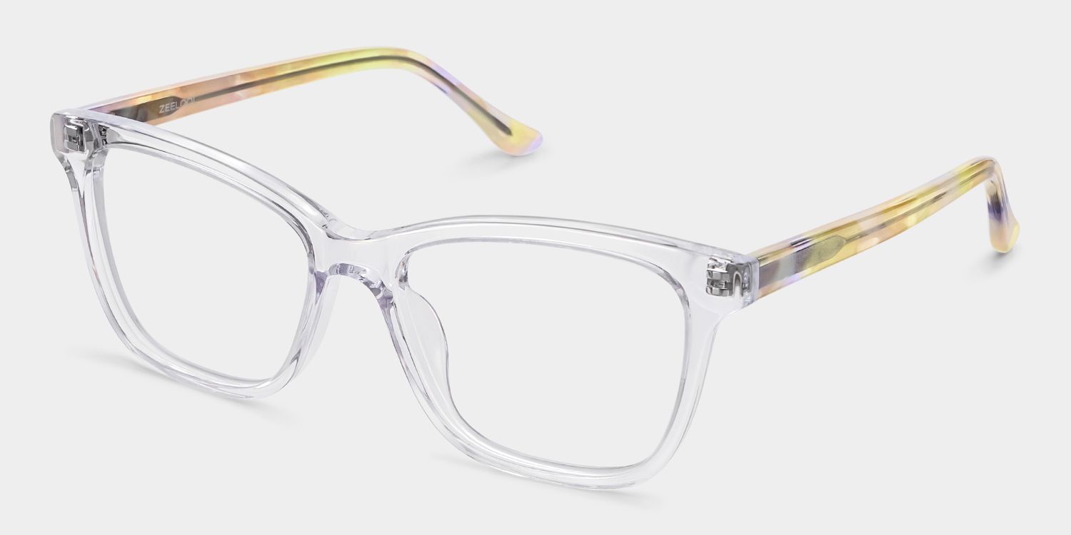 Faith Papillon Acétate Transparent Lunettes4