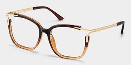 Nuriama Marron Cat-eye lunettes4