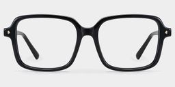 Talia Carré Noir Lunettes1