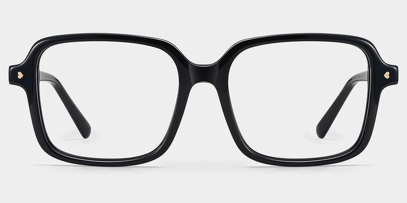 Talia Carré Noir Lunettes