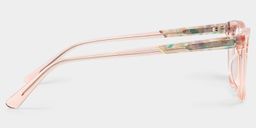 Rectangulaires Acétate Rose Lunettes4