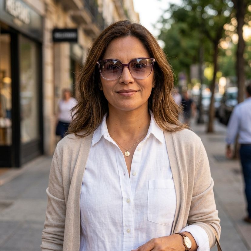 Carré Violet Foncé TR90 Solaire