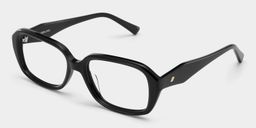 Rowan Noir Rectangulaire lunettes3