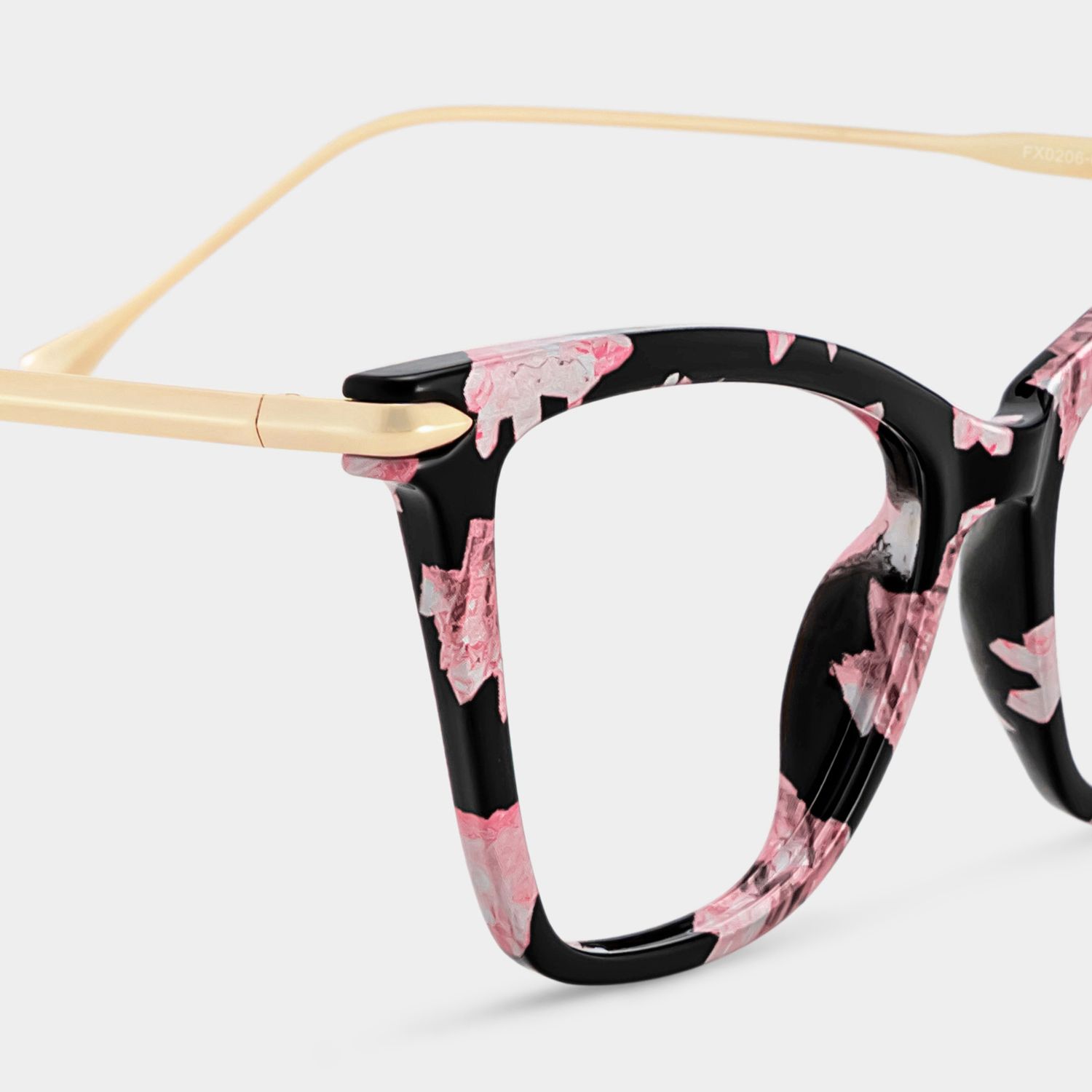 Hilary Lunettes papillon à motifs floraux roses4