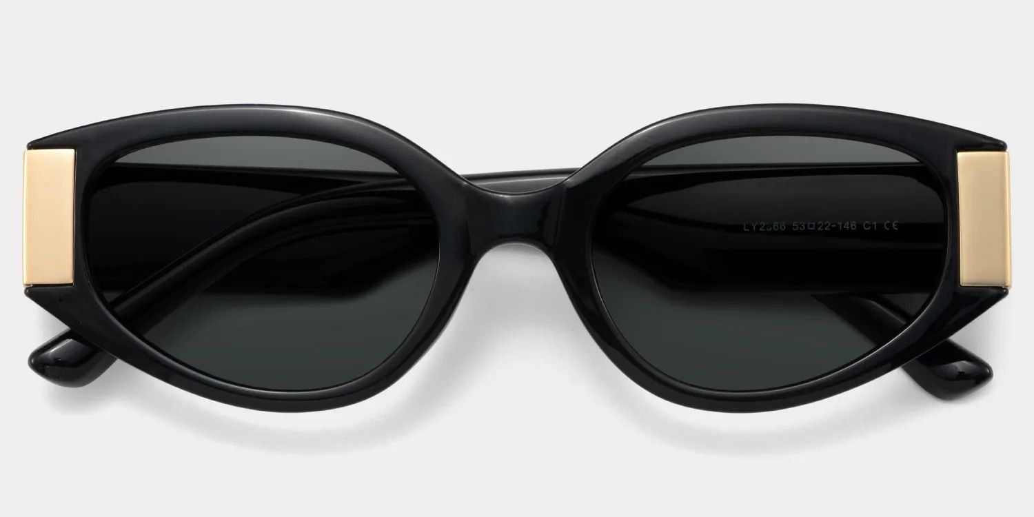 Lunettes de soleil de style Geometric Black | ZEELOOL Découvrir ZEELOOL1
