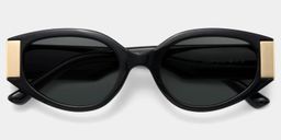 Lunettes solaires carrées noires Rodz1