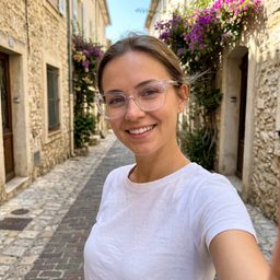 Papillon Acétate Transparent Lunettes7