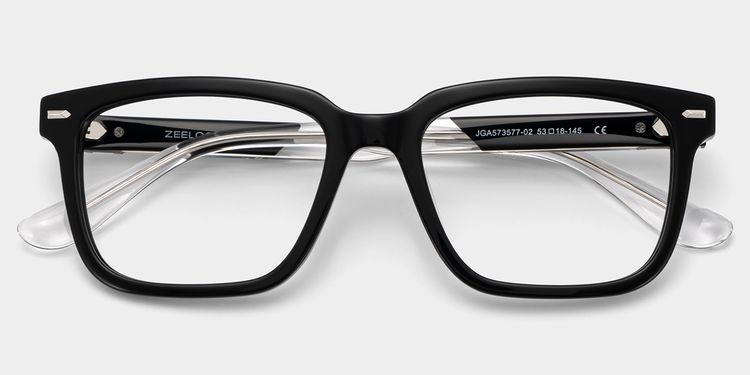 Lunettes rectangulaires noires
