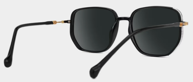 Joana Tr90 Geometric Noir Lunettes de soleil à Monture | ZEELOOL FR3