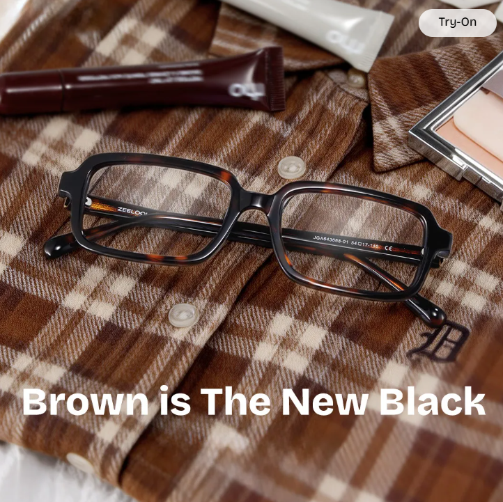 Danielle Lunettes rectangulaires en acétate tortue0