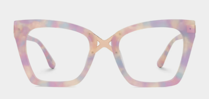 Lunettes œil de chat roses mélangées