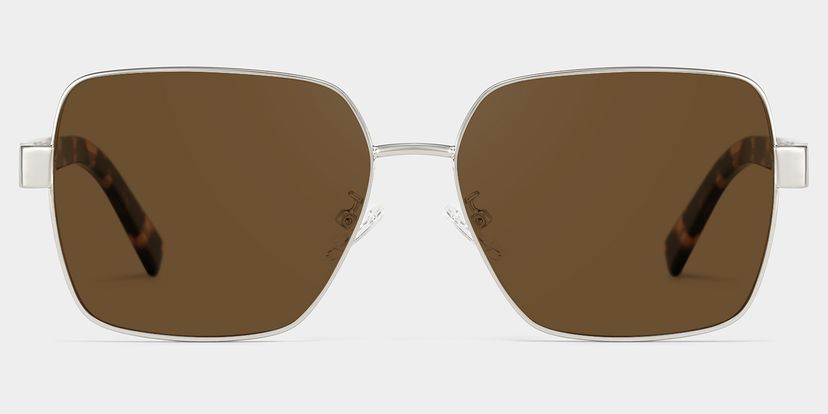 Sahara Brun Carré lunettes de soleil