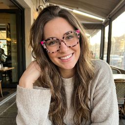 Kira Papillon Rose Tortue Lunettes6