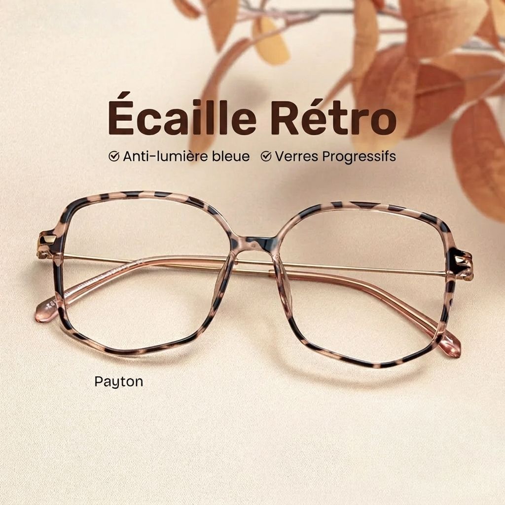 Lunettes Payton carrées à monture écaille de tortue | ZEELOOL0