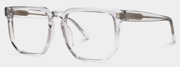 Matherne Carrées Acétate Clair Lunettes1