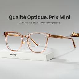 Carrées Acétate Beige Lunettes0