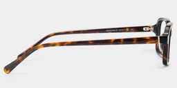 Lunettes rectangulaires en acétate tortue4