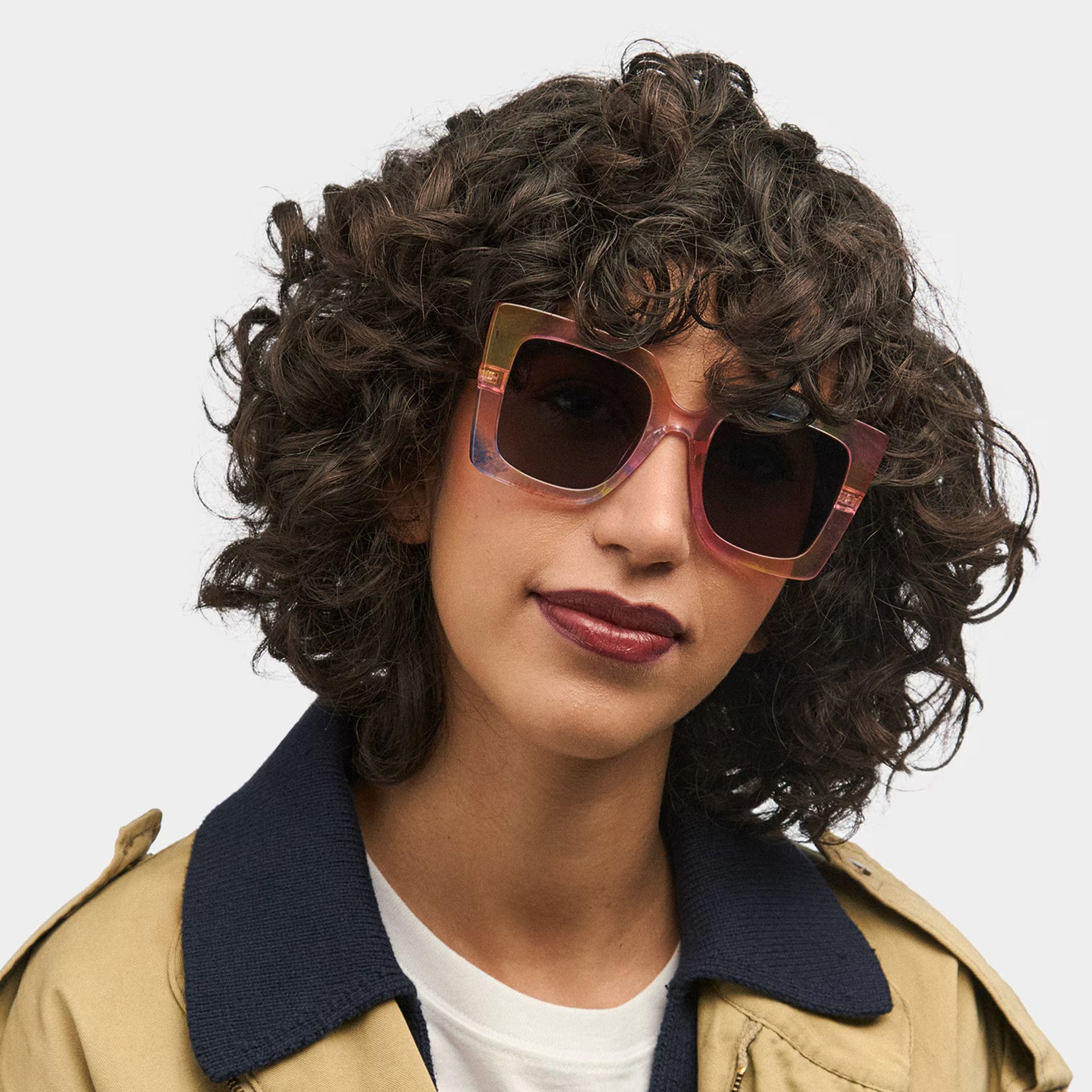 Qatar Multicolor Carré Lunettes0