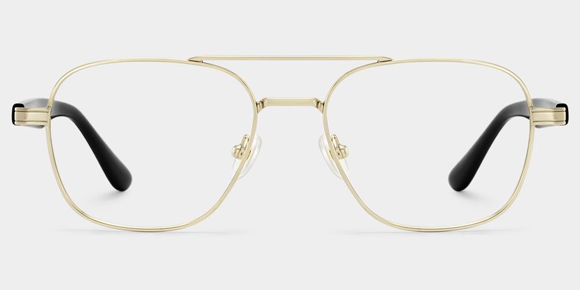 Lunettes aviateur dorées