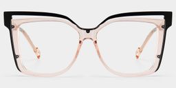 Carrées Beige Lunettes0