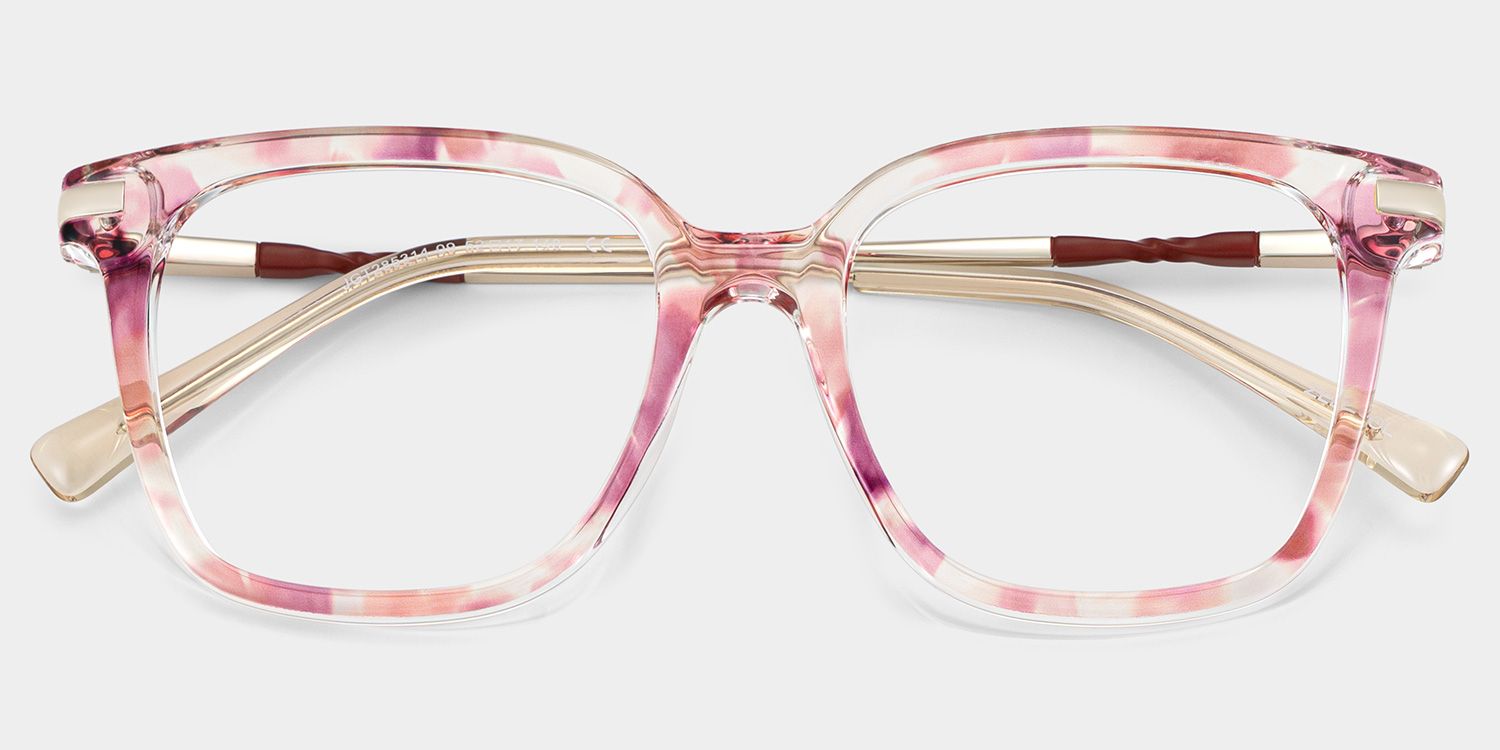 Jacqui Carré Rose TR90 Lunettes2