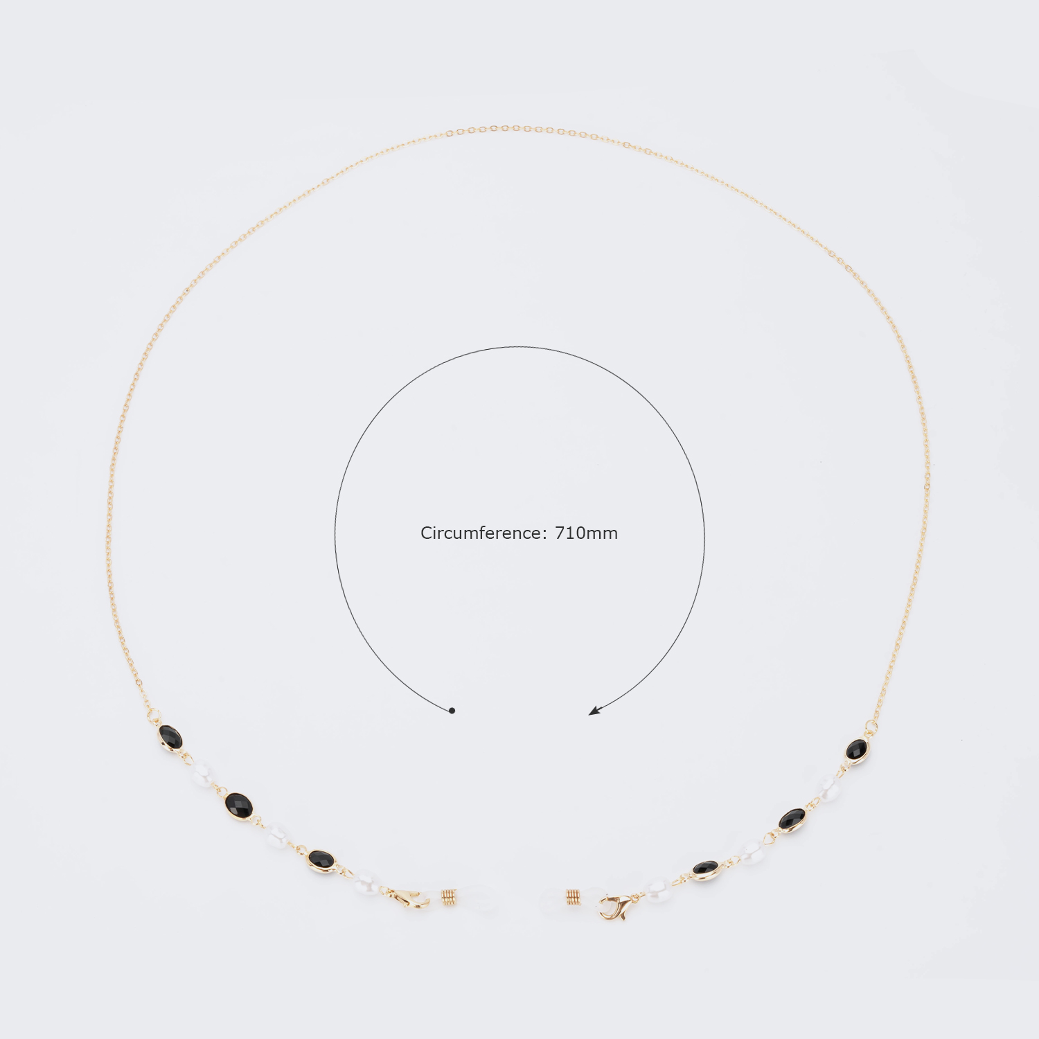 Chaînes Pour Lunettes En Or Perle Élégantes2