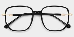 Joana Noir Géométrique lunettes2