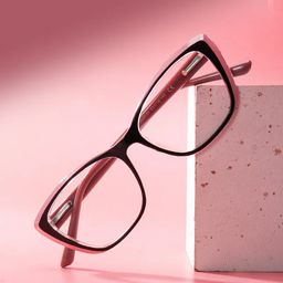 Fidelia Noir Rose Cateye Lunettes0