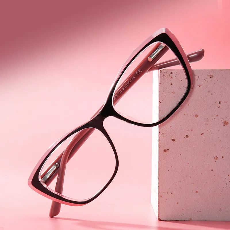 Fidelia Noir Rose Cateye Lunettes