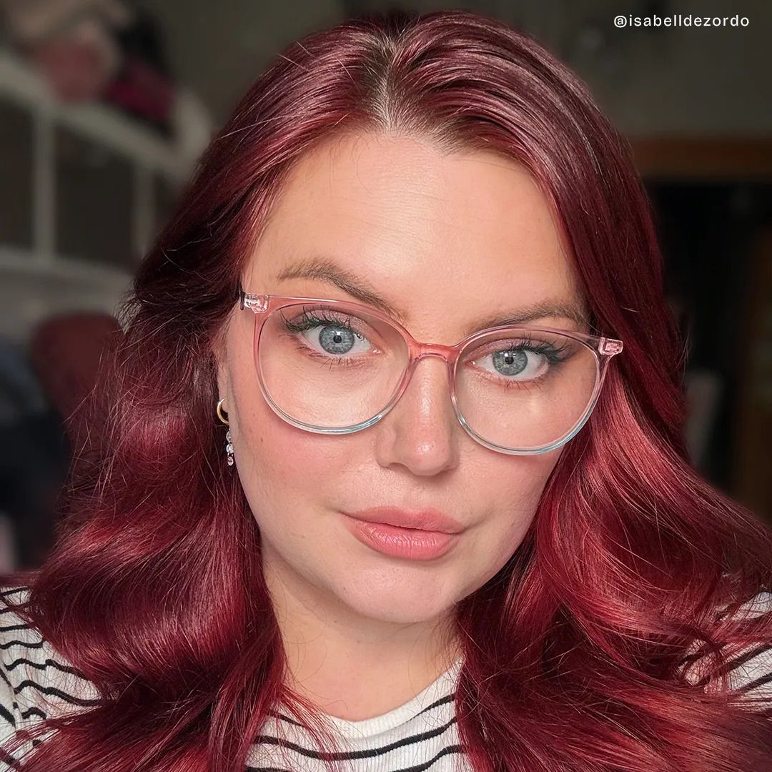 Lunettes rondes rose et vert Babbage5
