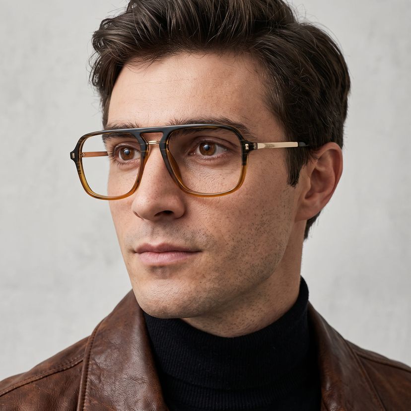 Kilworth Marron Aviateur lunettes