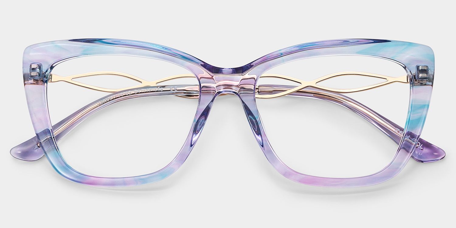 Remi Papillon Acétate Violet Lunettes2