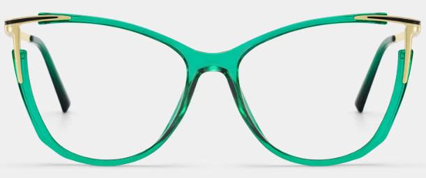 Yomary Cat Eye Vert Lunettes0