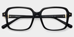 Talia Carré Noir Lunettes2