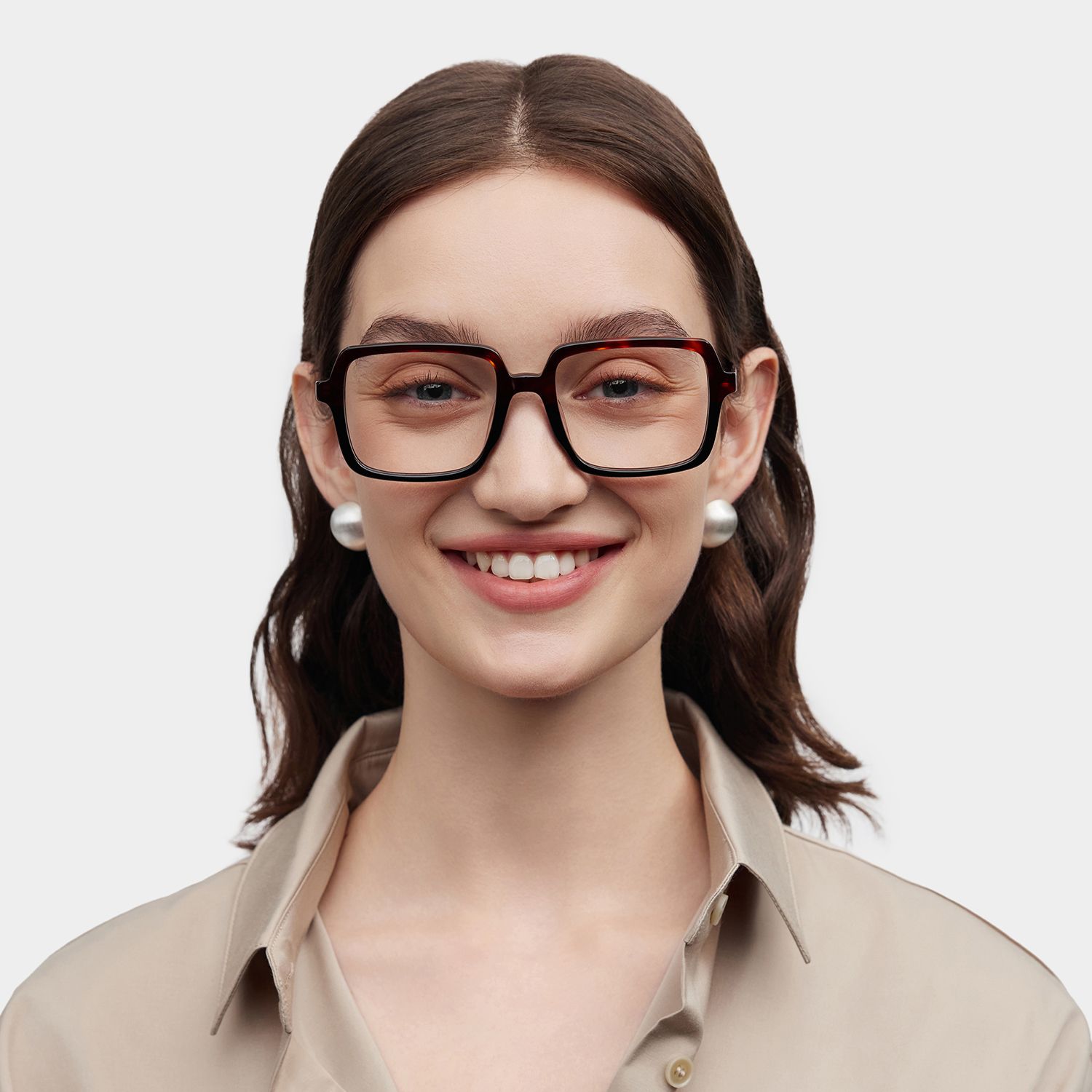 Beatrice Rectangulaire Bicolore Lunettes0