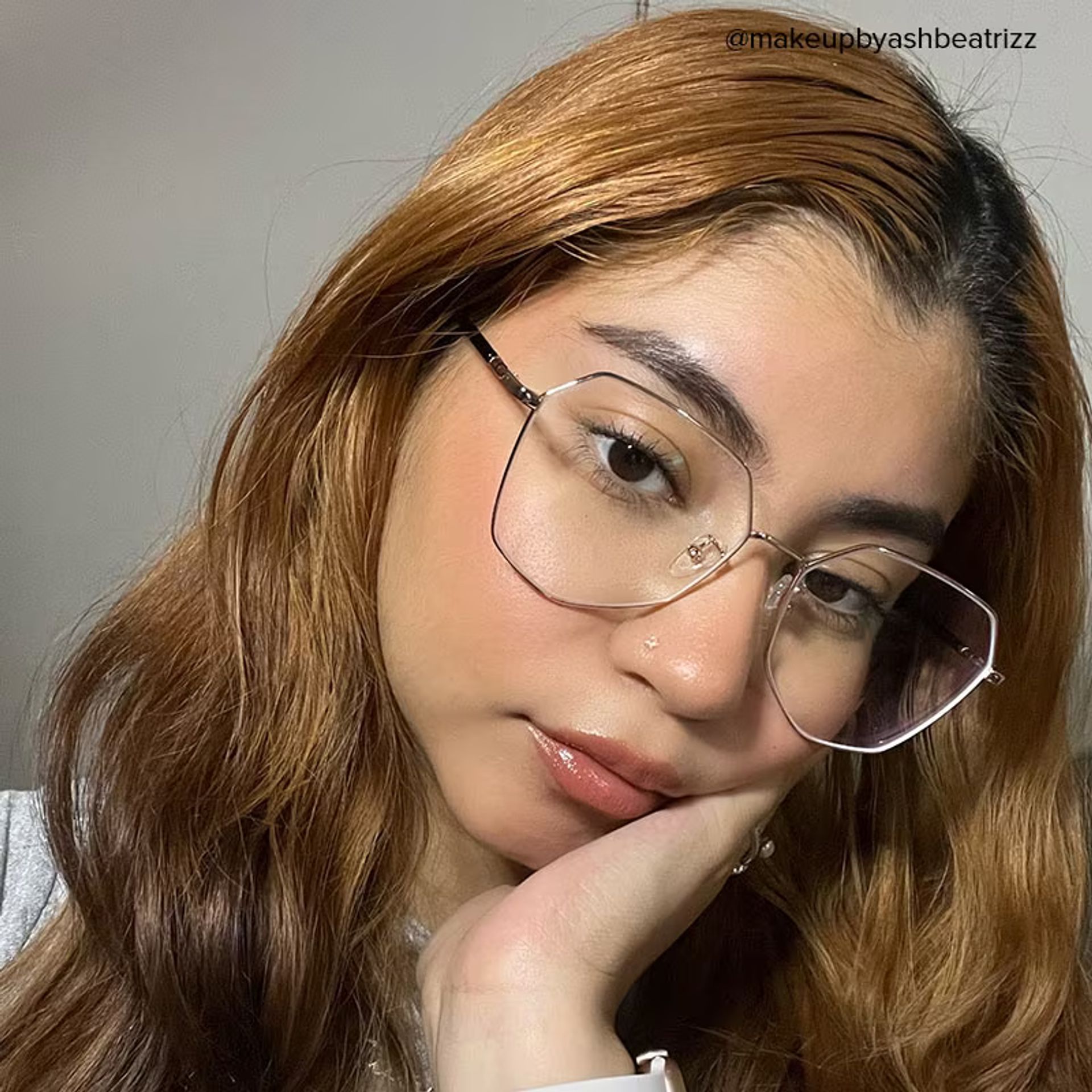 Bivins Géométrique Or Lunettes6