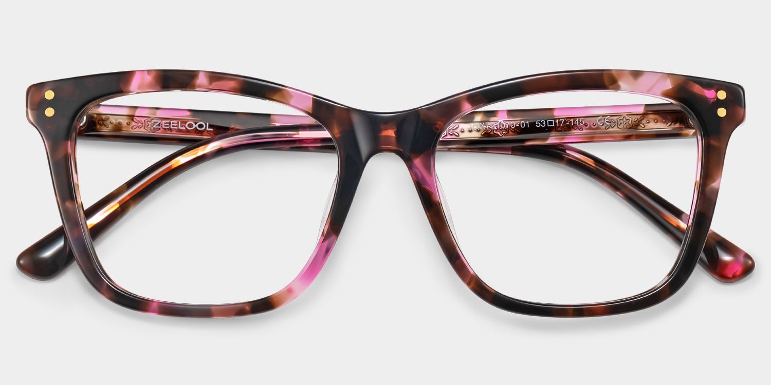Tyler Papillon Acétate Tortue Rose Lunettes1