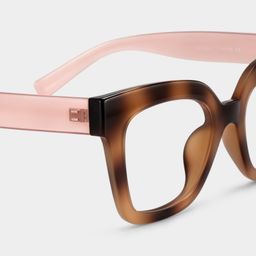 Malcolm Ambre brûlé Carré lunettes4