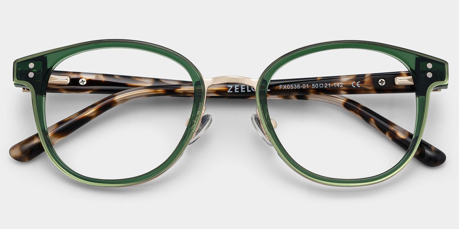 Matthew Lunettes rondes Green1