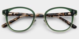 Matthew Vert Ronde lunettes1