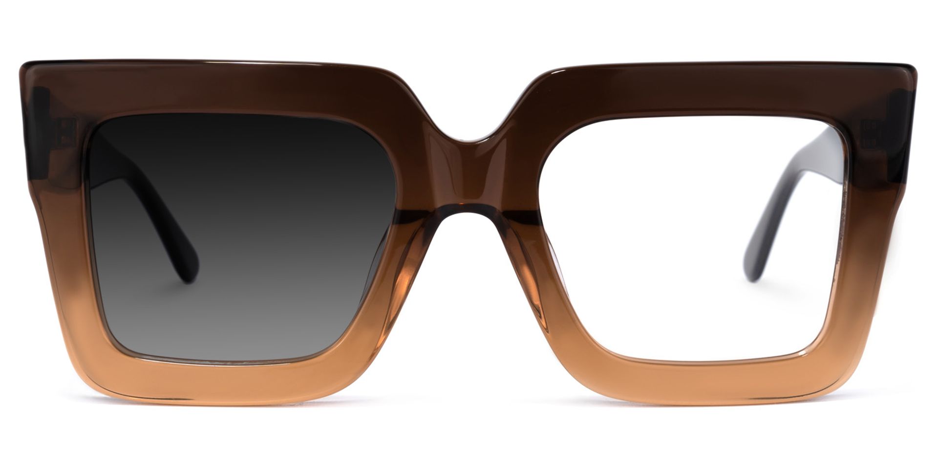 Brandon Marron Carré Lunettes2