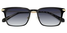 Rectangulaire Noir Métal Solaire1